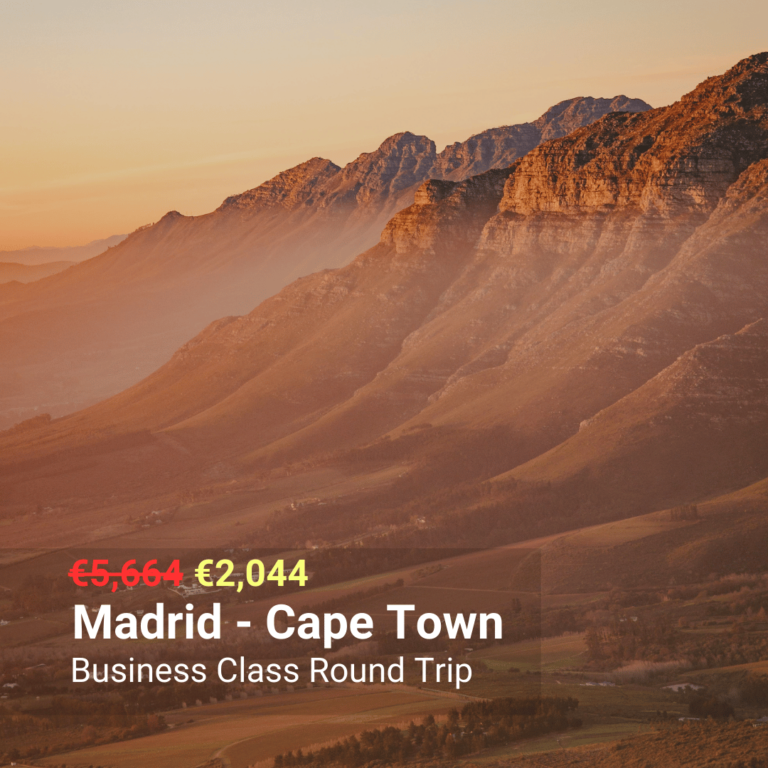 Madrid - Cape Town Business Class Round trip